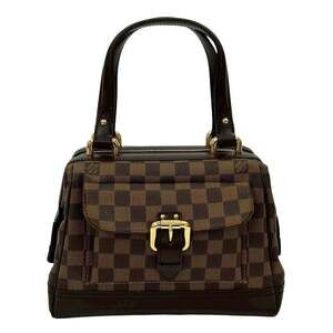 LOUIS VUITTON Authentic Brown Damier Leather Tote Bag